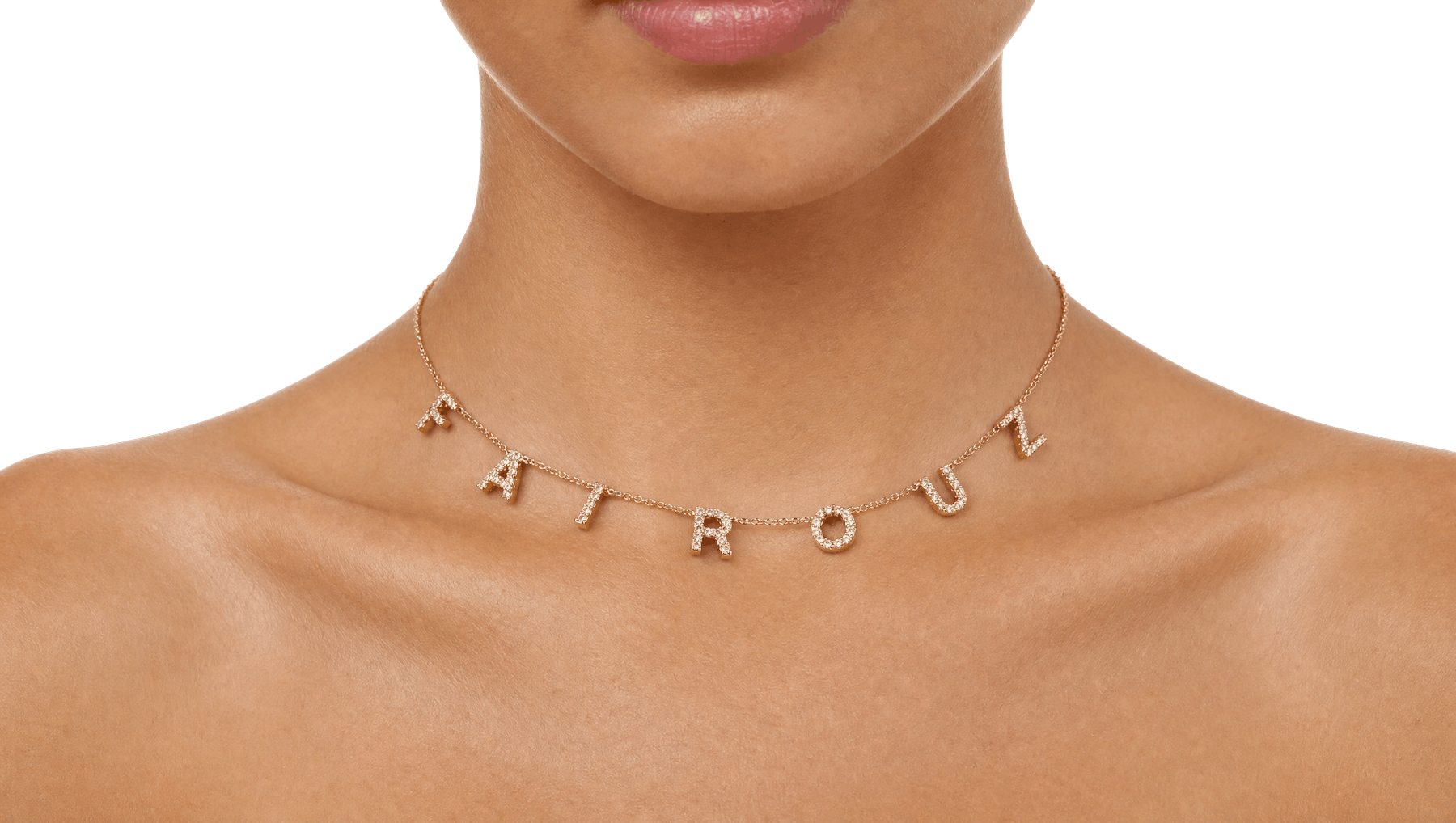 The same neckline wearing a Named name necklace