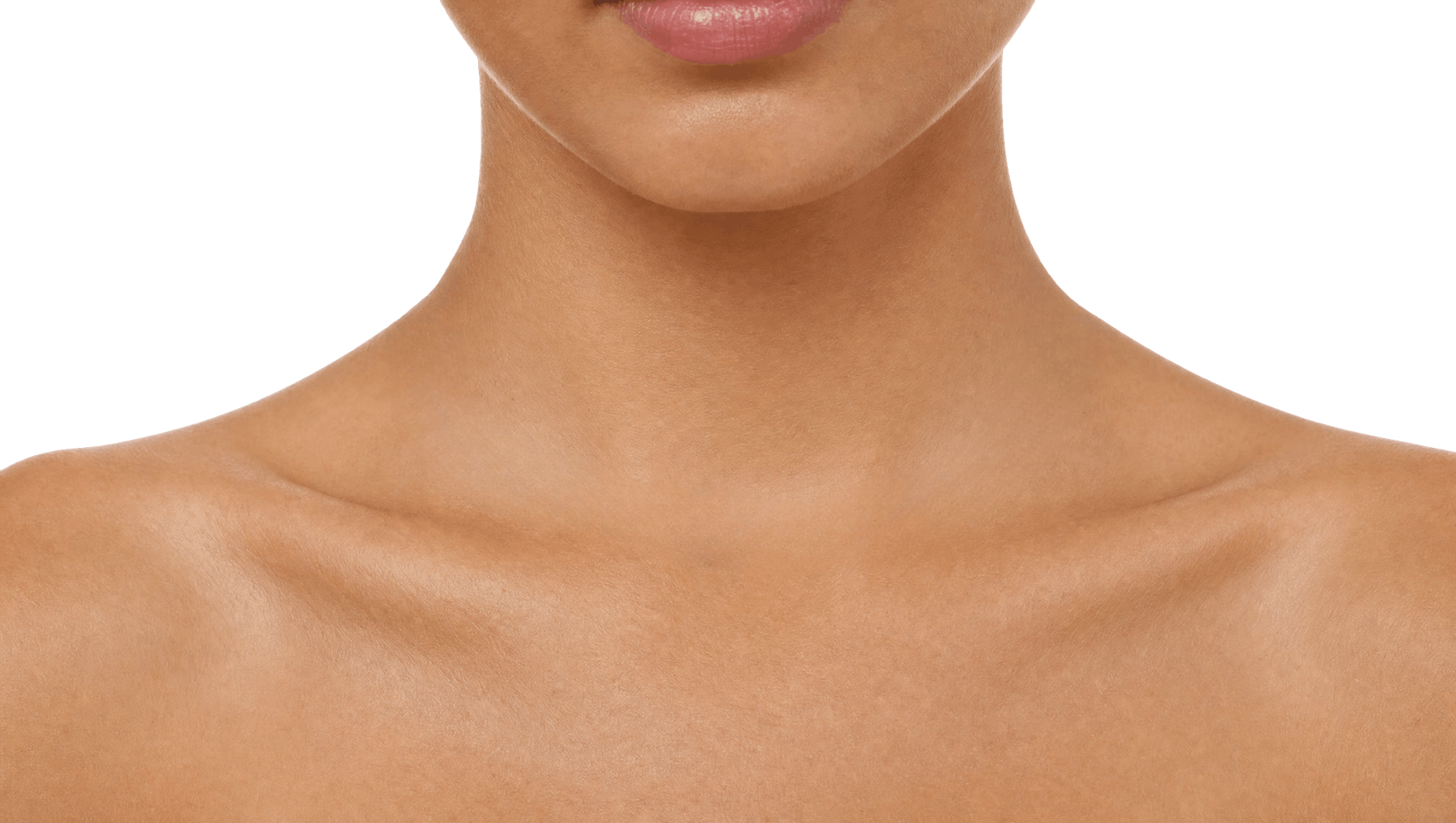 Neckline without a personalised necklace
